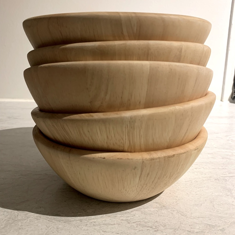 Target home Wood bowls. Set of 5